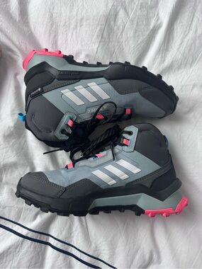 adidas Grey and Pink Women's Trail Hiking Boots